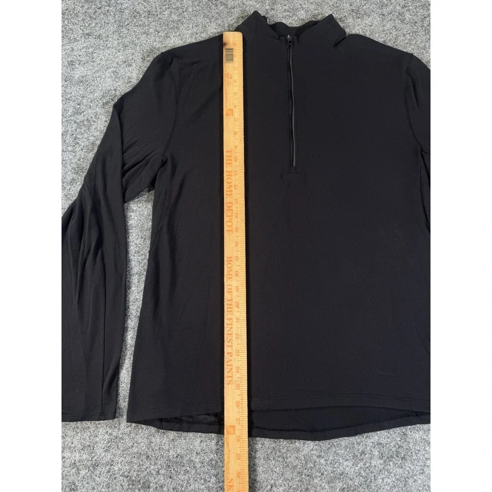 Lululemon Surge Warm 1/2 Zip Mens Large Black Running Training Pullover